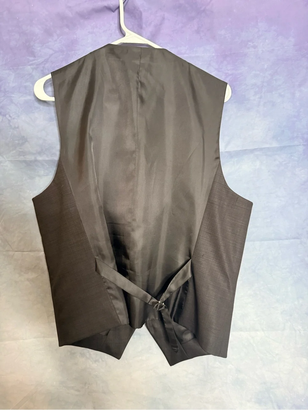 Express Men's Dark Charcoal Gray Tailored Vest